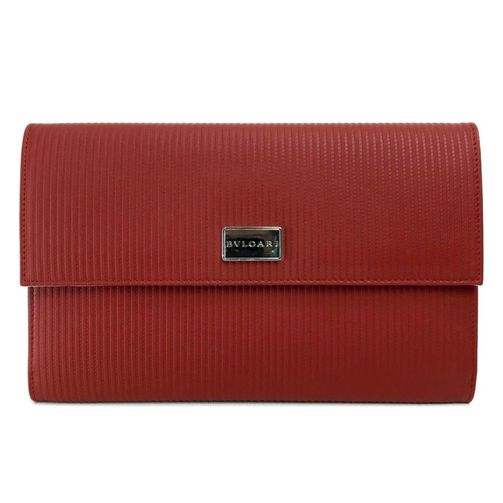 Bvlgari BVLGARI Travel Organizer Multi Case Red/White PVC