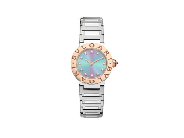 Bvlgari Bvlgari x Lisa Limited Edition Watch 23 MM In Stainless Steel With 18 kt Rose Gold Bezel Engraved - view 1