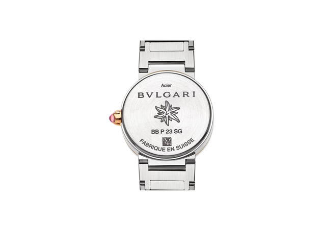 Bvlgari Bvlgari x Lisa Limited Edition Watch 23 MM In Stainless Steel With 18 kt Rose Gold Bezel Engraved - view 3