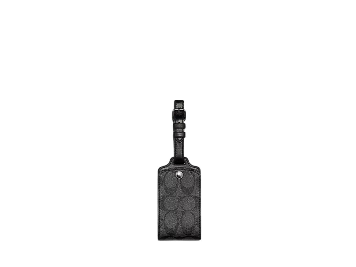 Buy Coach Luggage Tag Charcoal at Sasom – Authentic and Ready to Ship