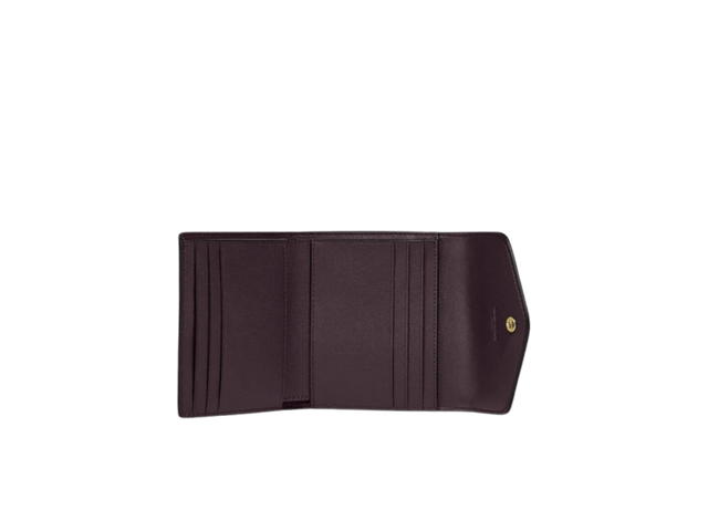 Coach Coach Wyn Small Wallet In Crossgrain Leather Black With Gold Hardware - view 3