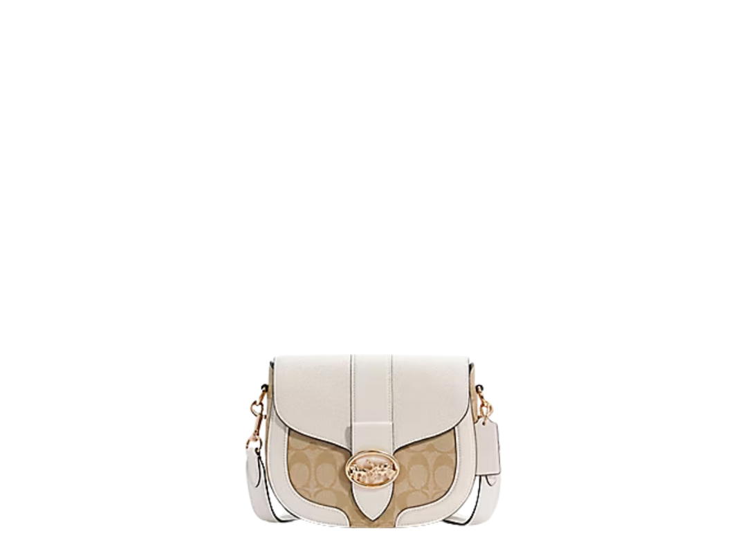 Coach Coach Georgie Saddle Bag Light Khaki