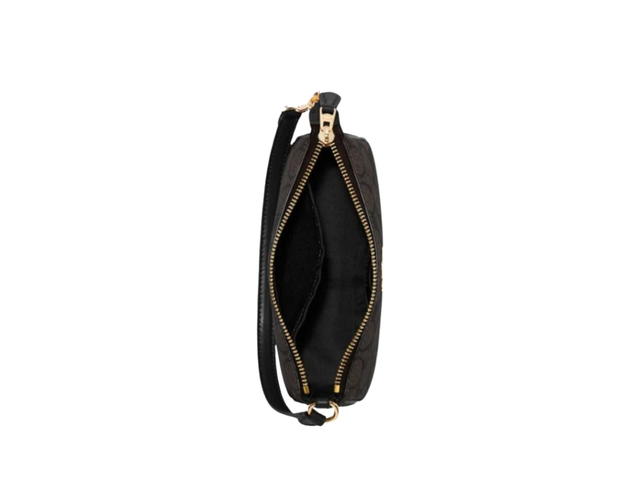Coach Coach Nolita 19 In Signature Canvas With Gold Hardware Brown Black - view 2