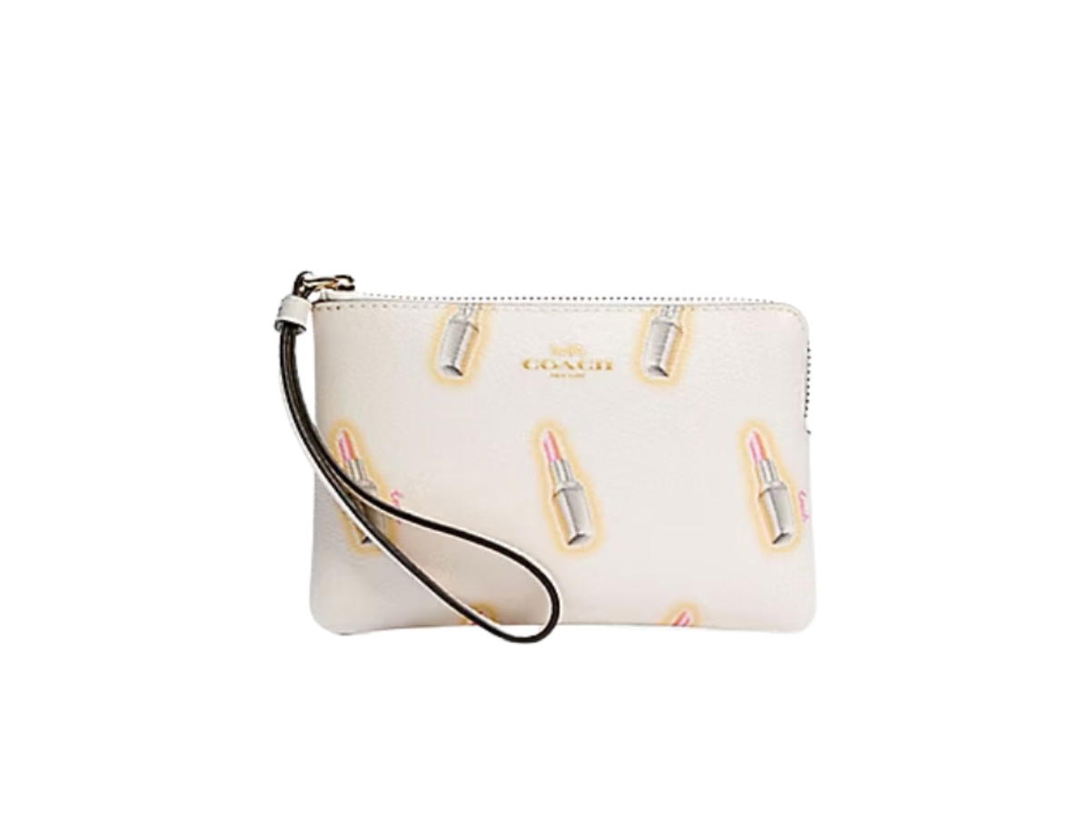 Coach Coach Corner Zip Wristlet Chalk