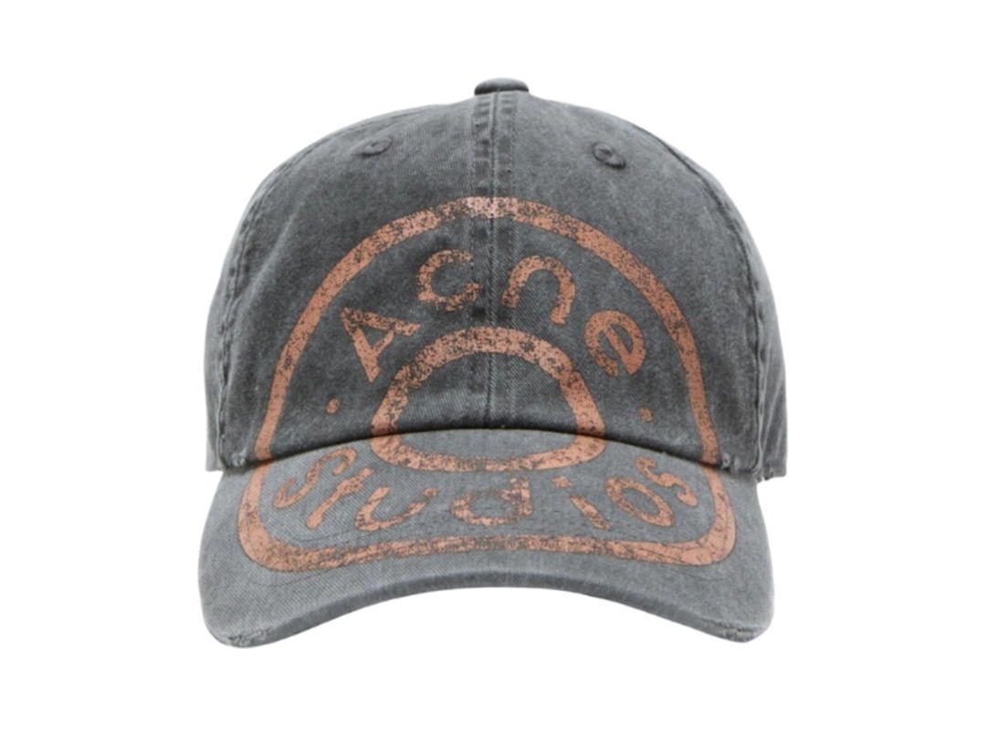 Acne Studios Acne Studios Cap Printed Logo Black