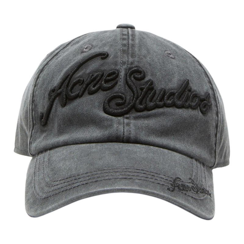 Acne Studios Acne Studios Logo Cap - Gray