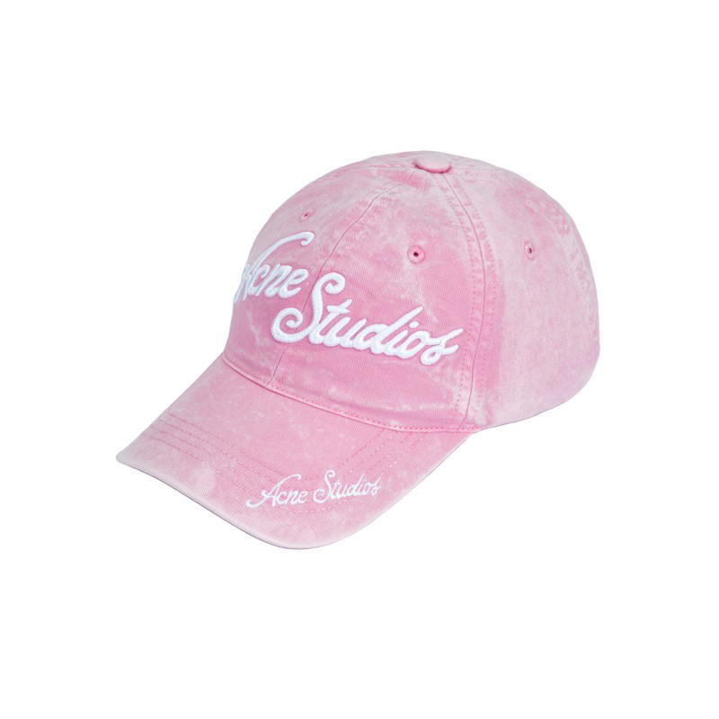 Acne Studios Acne Studios Organic Cotton Baseball Cap - Pink