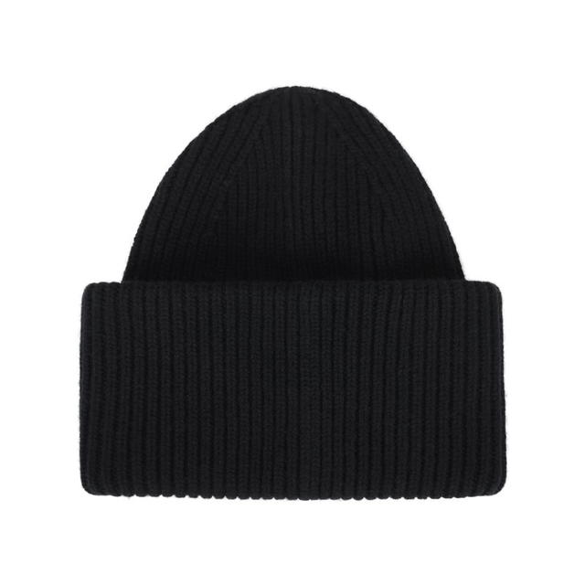 Acne Studios Acne Studios Large Face Logo Beanie - Black - view 3