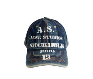 Buy Acne Studios Logo Cap Mid Blue at Sasom – Authentic and Ready to Ship