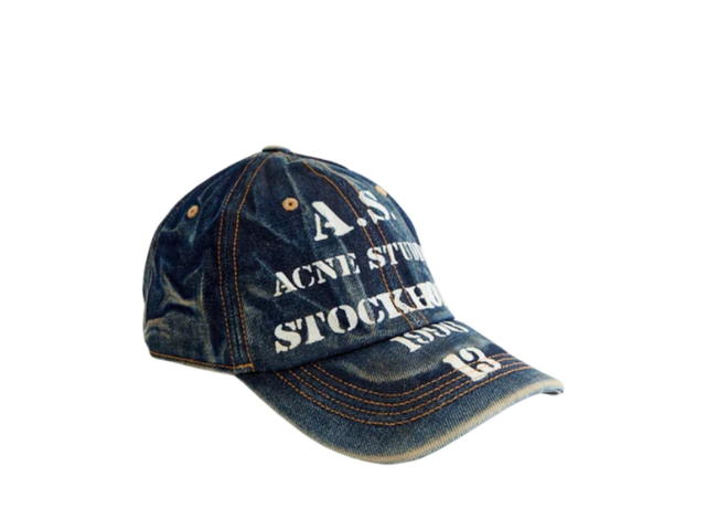 Acne Studios Acne Studios Logo Cap Mid Blue - view 2