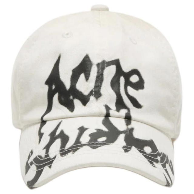 Acne Studios Acne Studios Baseball Cap - Gray White - view 1