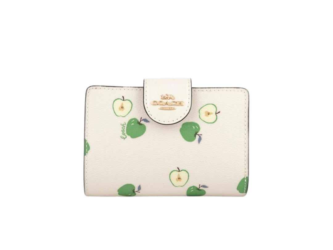 Coach Coach Medium Corner Zip Wallet Chalk Multicolor Im