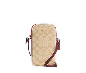 Buy Coach North South Zip Crossbody Confetti Pink Mango Multi at Sasom – Authentic and Ready to Ship