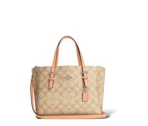 Buy Coach Mollie Tote 25 In Signature Canvas SV Light Khaki Faded Blush at Sasom – Authentic and Ready to Ship