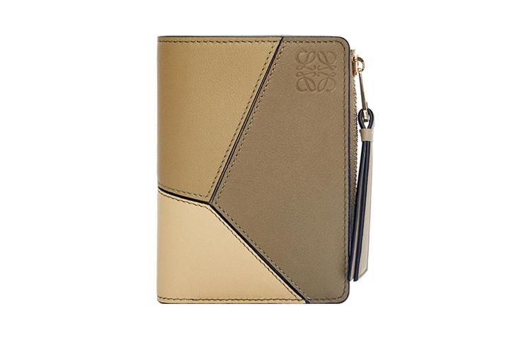 Loewe Loewe Puzzle Calfskin Wallet Clay Green