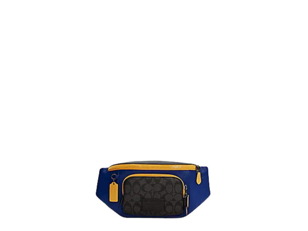 Coach Coach Track Belt Bag Charcoal Sport Blue