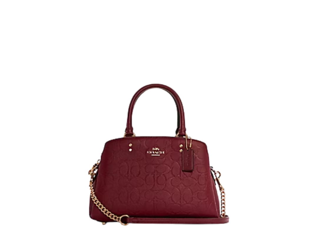 Coach Coach Mini Lillie Carryall Cherry