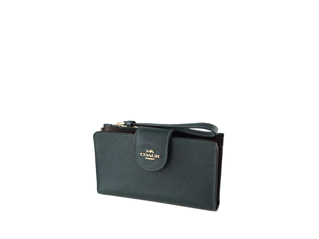 Coach Coach Tech Wallet Wristlet Clutch Forest Green