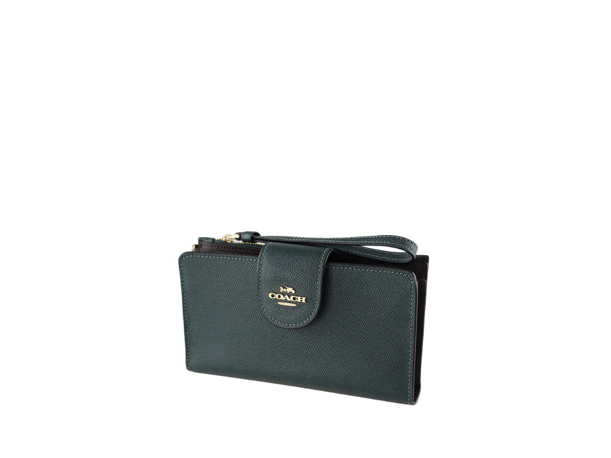 Coach Coach Tech Wallet Wristlet Clutch Forest Green