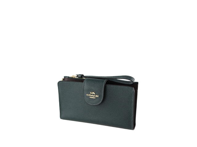 Coach Coach Tech Wallet Wristlet Clutch Forest Green - view 1