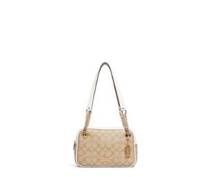 Buy Coach Cammie Chain Shoulder Bag Signature Canvas Light Khaki Chalk at Sasom – Authentic and Ready to Ship