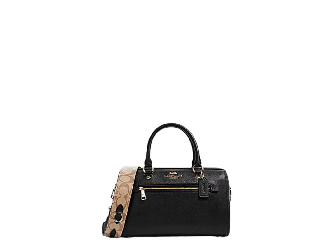 Coach Coach Rowan Satchel Black Khaki