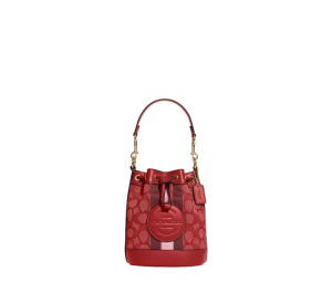 Buy Coach Mini Dempsey Bucket Bag Red Apple at Sasom – Authentic and Ready to Ship