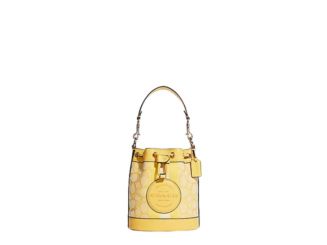 Coach Coach Mini Dempsey Bucket Bag Retro Yellow