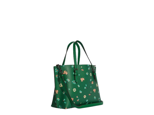 Coach Coach Mollie Tote Bag 25 With Mystical Floral Print Green - view 2