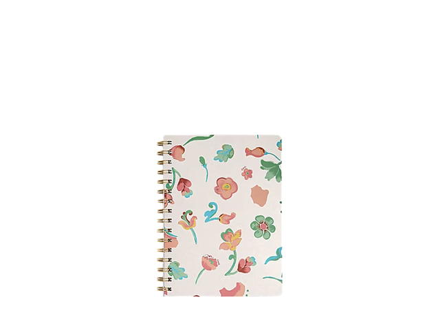 Coach Coach Spiral Notebook Dreamy Land Floral Print Chalk - view 1