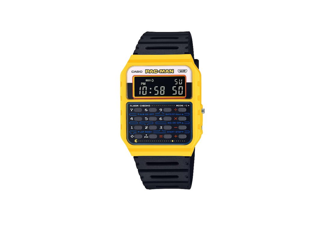 Casio Casio CA-53WPC-1B x PAC-MAN [50th Anniversary Collection] Black Yellow