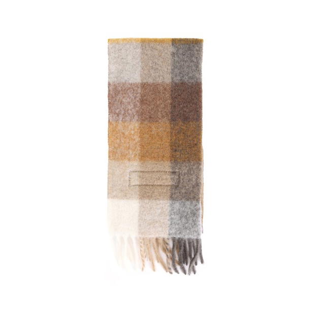 Acne Studios Acne Studios Knit Scarves - White/Beige/Brown - view 2