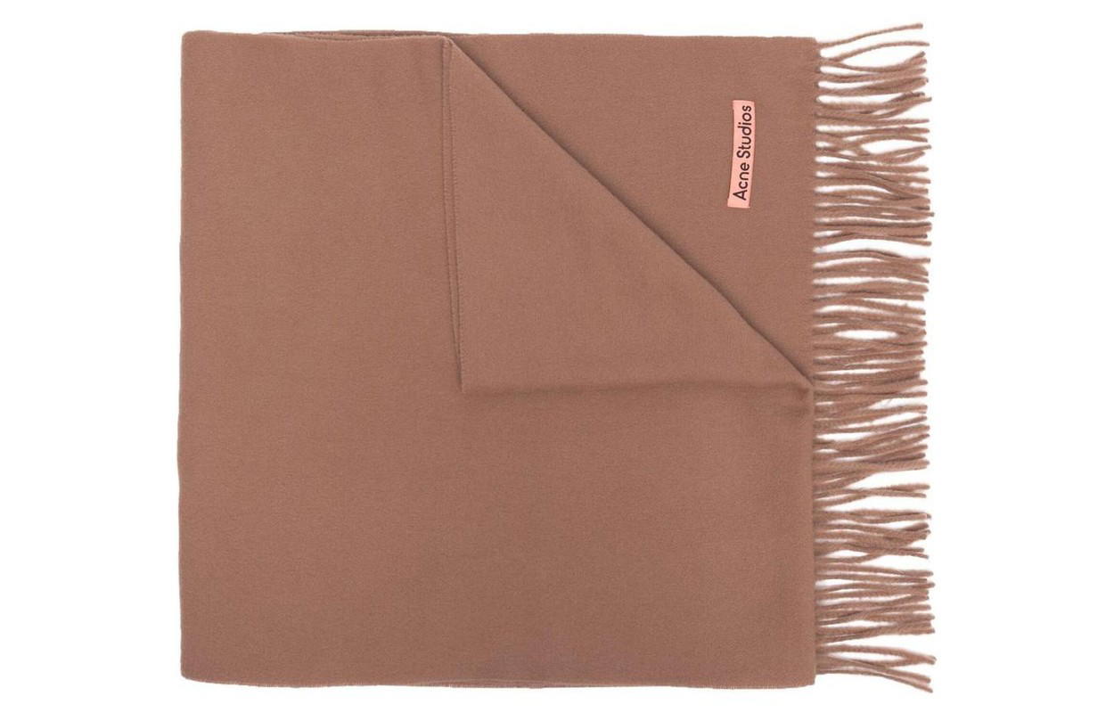 Acne Studios Acne Studios Fringed Scarf - Camel