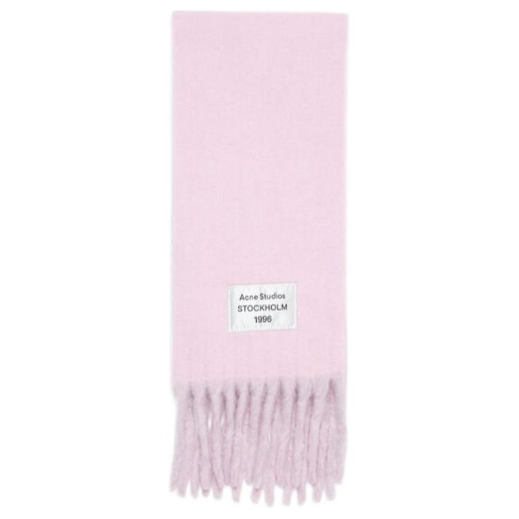 Acne Studios Acne Studios Logo Patch Scarf - Lilac Pink