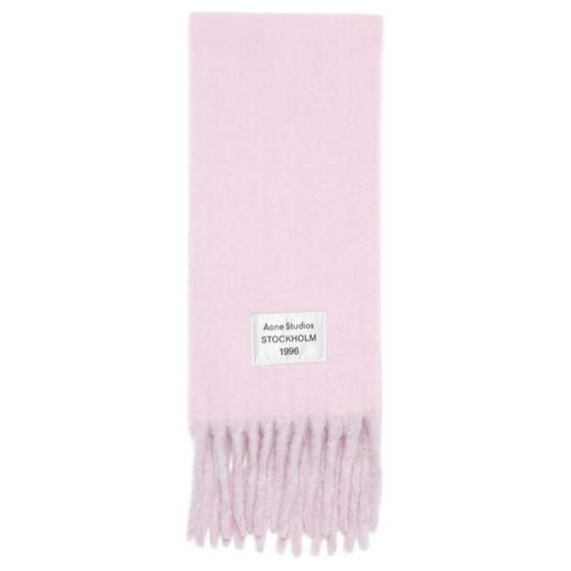 Acne Studios Acne Studios Logo Patch Scarf - Lilac Pink - view 1