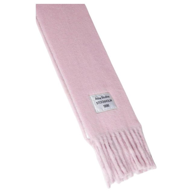 Acne Studios Acne Studios Logo Patch Scarf - Lilac Pink - view 2