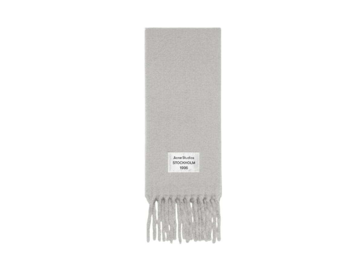 Acne Studios Acne Studios Bicolor Alpaca Scarf Gray Light Gray