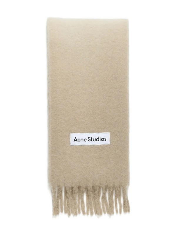 Acne Studios Acne Studios Fringed Scarf Light Beige