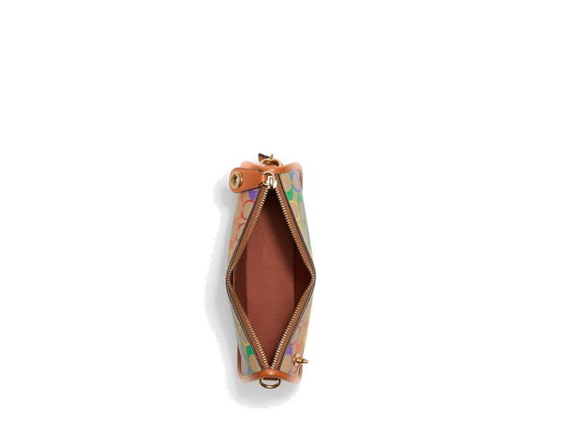 Coach Coach Swinger In Rainbow Signature Canvas Tan Hazelnut - view 3