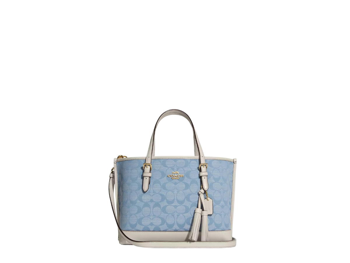 Coach Coach Mollie Tote 25 Light Denim