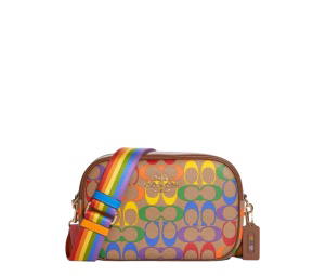 Buy Coach Jamie Camera Bag Rainbow Signature Canvas Gold Khaki Multi at Sasom – Authentic and Ready to Ship