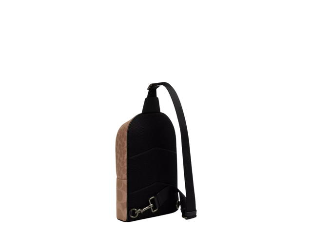 Coach Coach West Pack In Blocked Signature Canvas Sand Tan - view 2