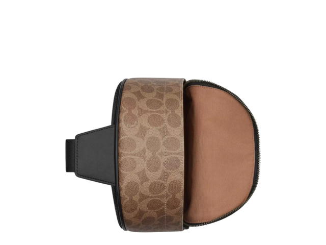 Coach Coach West Pack In Blocked Signature Canvas Sand Tan - view 3