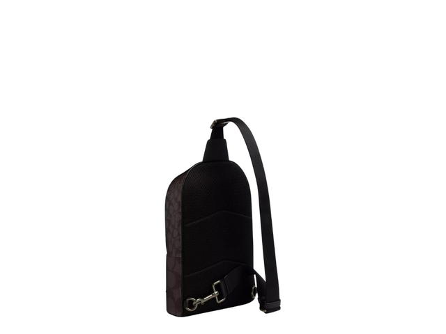 Coach Coach West Pack In Blocked Signature Canvas Walnut Tan - view 2