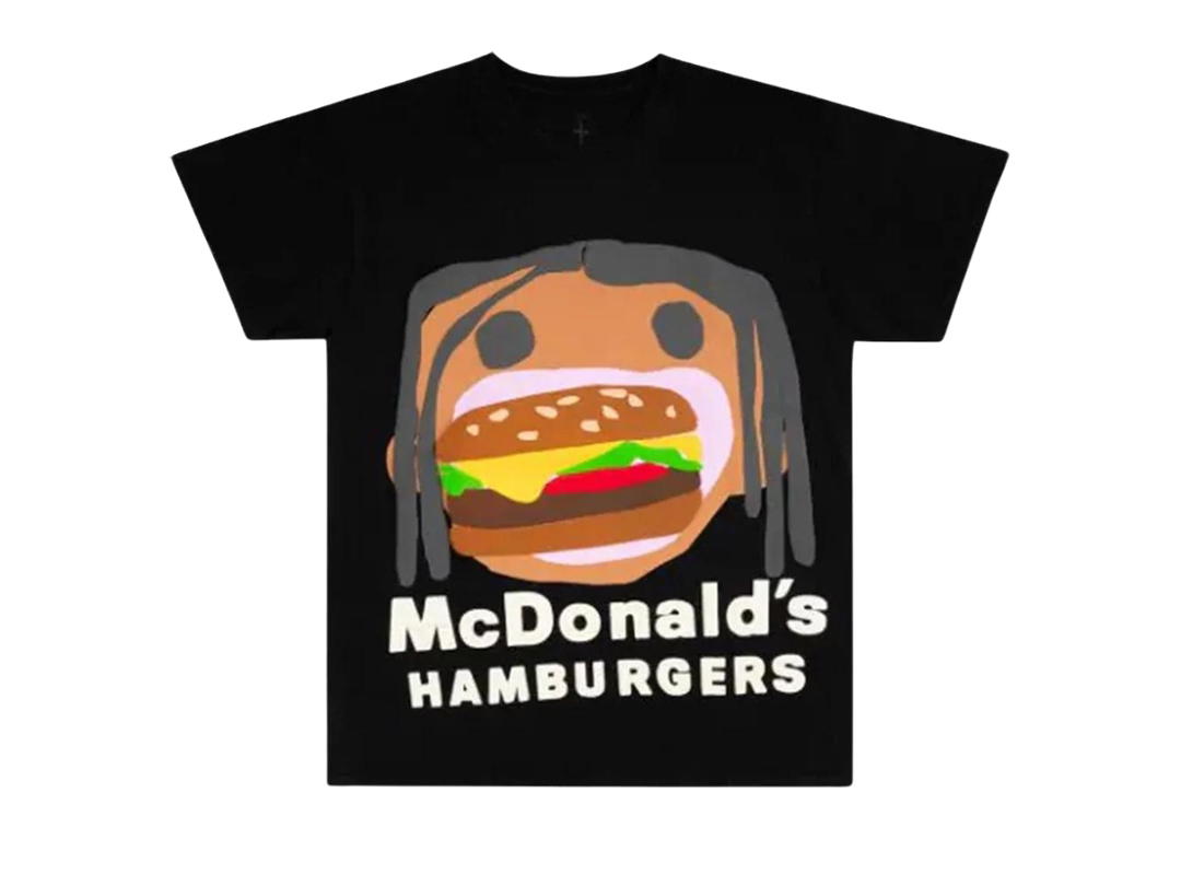 Travis Scott Cactus Jack by Travis Scott x Cactus Plant Flea Market Burger Mouth T-Shirt Black