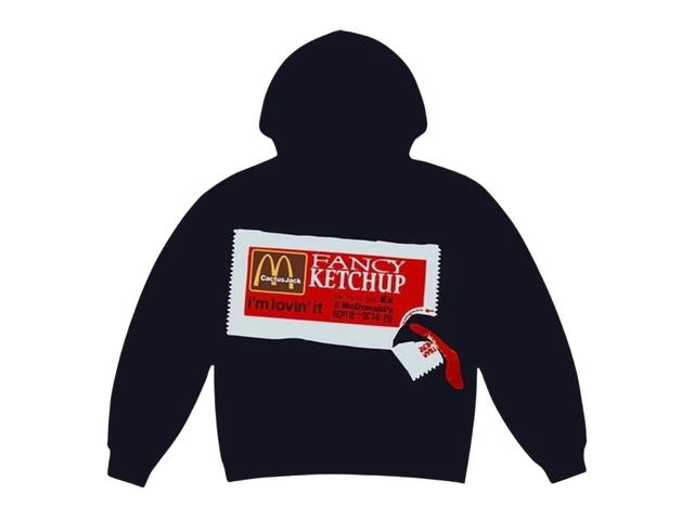 Travis Scott Cactus Jack by Travis Scott x Cactus Plant Flea Market Ketchup Hoodie Black - view 2