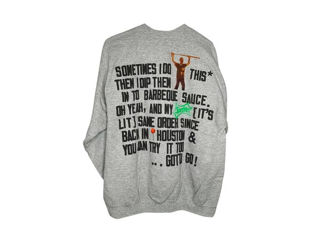 Travis Scott Cactus Jack by Travis Scott x Cactus Plant Flea Market Script Crewneck Sweatshirt Sport Grey - view 2