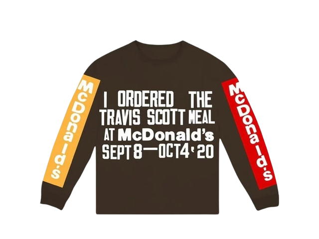 Travis Scott Cactus Jack by Travis Scott x Cactus Plant Flea Market Souvenir Long-Sleeve T-Shirt Brown - view 1