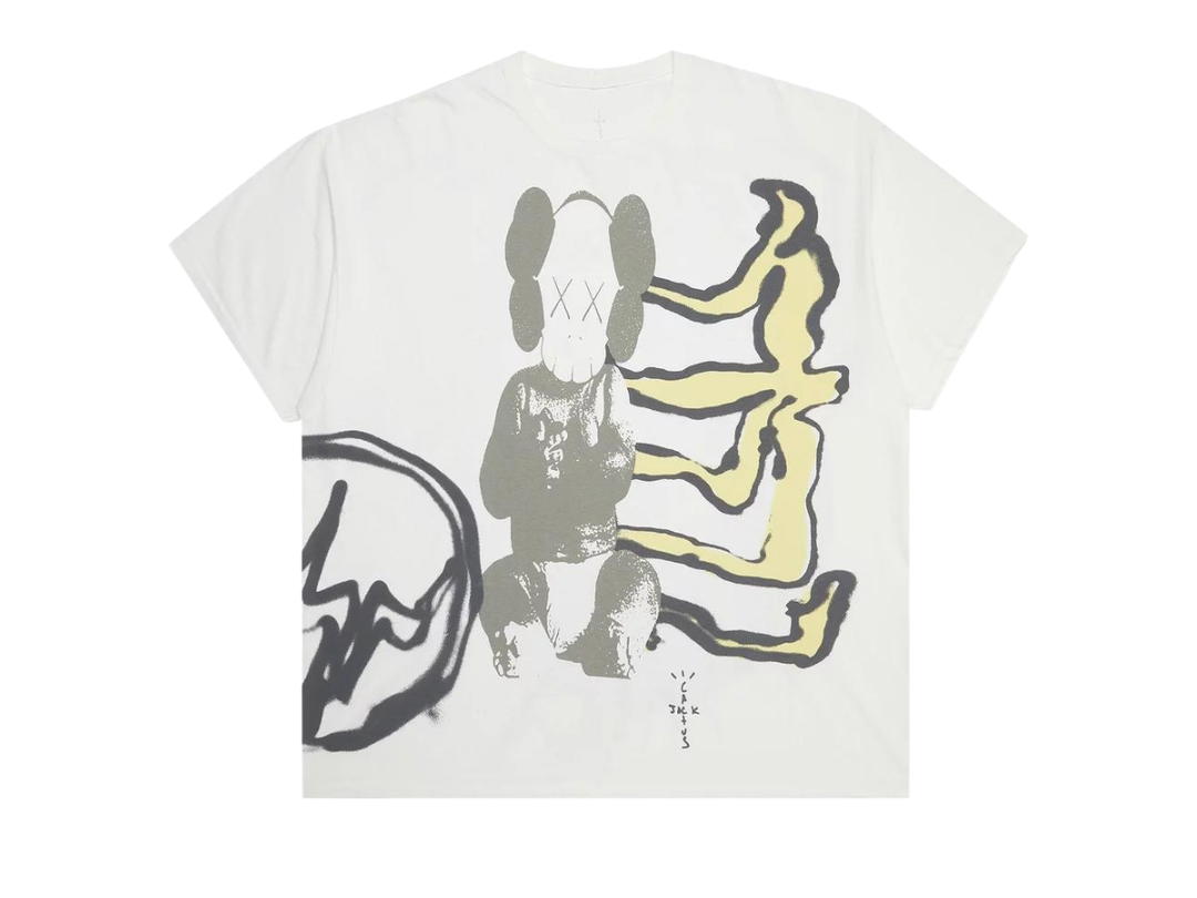 Travis Scott Cactus Jack by Travis Scott x KAWS For Fragment Tee Vintage Wash