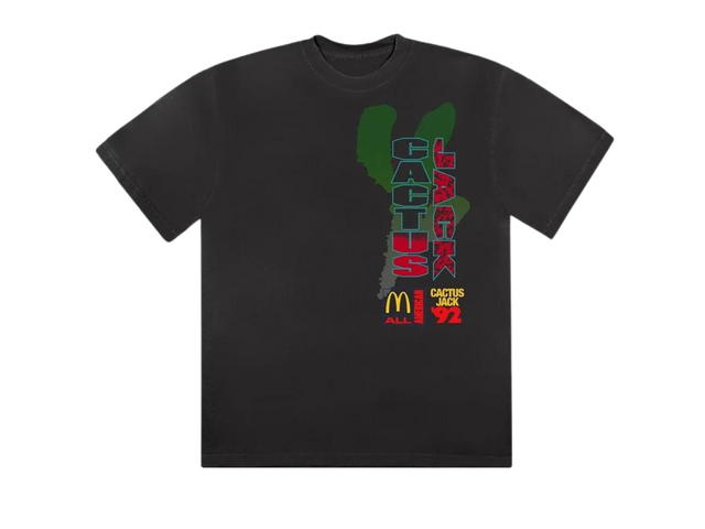 Travis Scott Cactus Jack by Travis Scott x McDonald's All American '92 T-Shirt Black - view 1